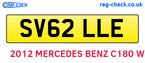 SV62LLE are the vehicle registration plates.