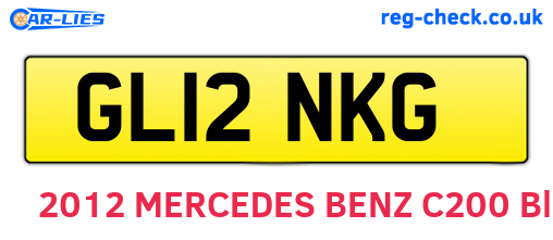 GL12NKG are the vehicle registration plates.