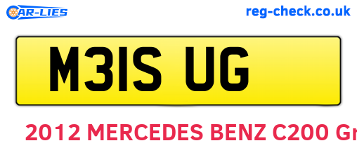 M31SUG are the vehicle registration plates.