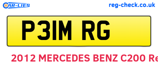 P31MRG are the vehicle registration plates.