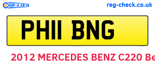 PH11BNG are the vehicle registration plates.