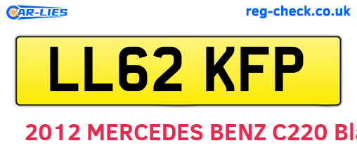 LL62KFP are the vehicle registration plates.
