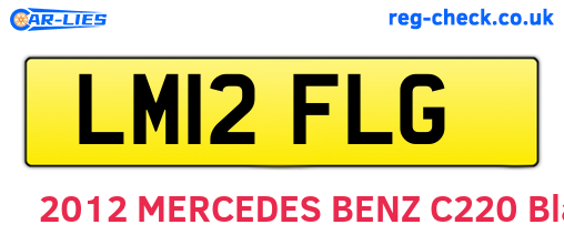 LM12FLG are the vehicle registration plates.