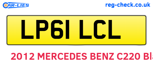 LP61LCL are the vehicle registration plates.
