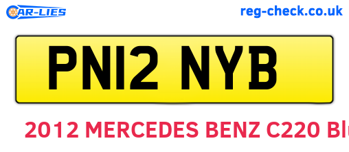 PN12NYB are the vehicle registration plates.