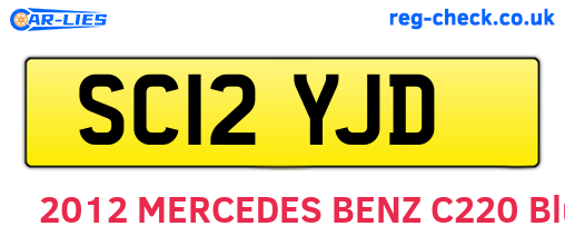 SC12YJD are the vehicle registration plates.