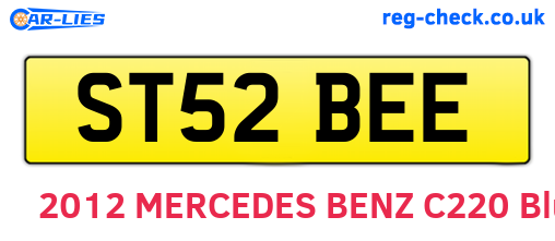 ST52BEE are the vehicle registration plates.