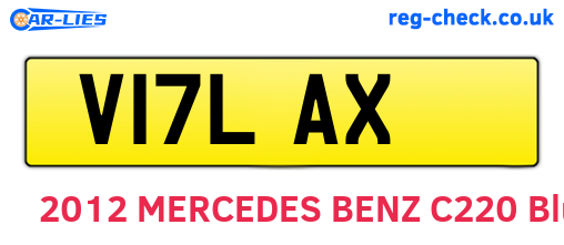 V17LAX are the vehicle registration plates.