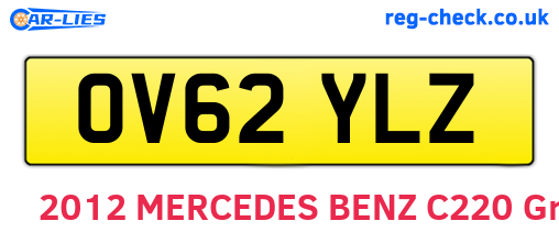 OV62YLZ are the vehicle registration plates.