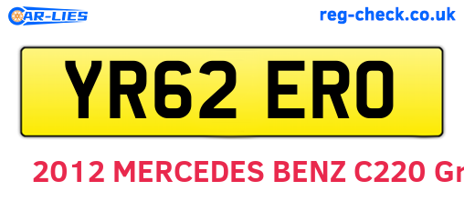 YR62ERO are the vehicle registration plates.