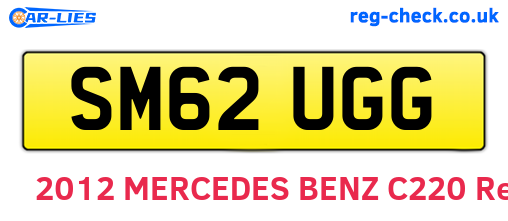 SM62UGG are the vehicle registration plates.