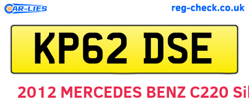 KP62DSE are the vehicle registration plates.