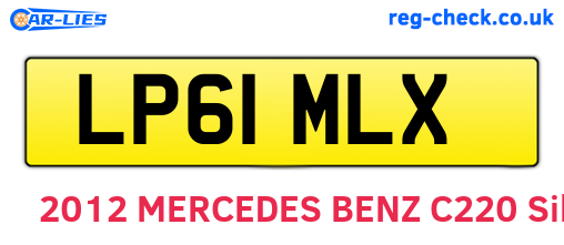 LP61MLX are the vehicle registration plates.
