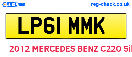 LP61MMK are the vehicle registration plates.