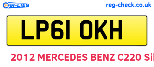 LP61OKH are the vehicle registration plates.
