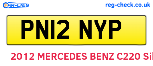PN12NYP are the vehicle registration plates.
