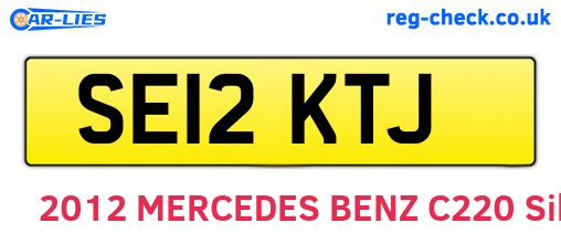 SE12KTJ are the vehicle registration plates.
