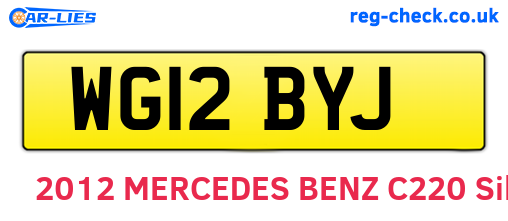 WG12BYJ are the vehicle registration plates.