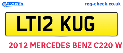 LT12KUG are the vehicle registration plates.