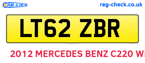 LT62ZBR are the vehicle registration plates.