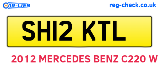 SH12KTL are the vehicle registration plates.