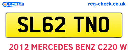 SL62TNO are the vehicle registration plates.