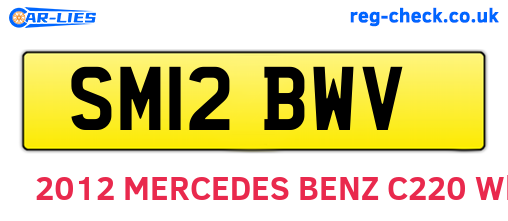 SM12BWV are the vehicle registration plates.