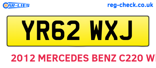 YR62WXJ are the vehicle registration plates.