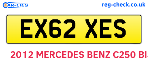 EX62XES are the vehicle registration plates.