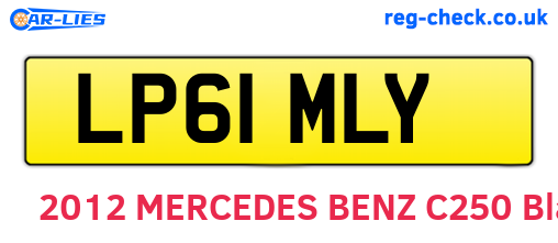 LP61MLY are the vehicle registration plates.