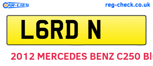 L6RDN are the vehicle registration plates.