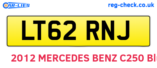 LT62RNJ are the vehicle registration plates.