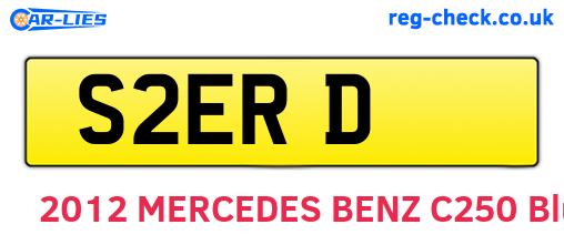 S2ERD are the vehicle registration plates.