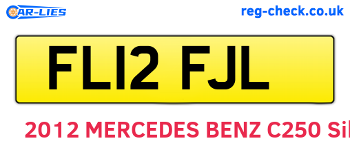 FL12FJL are the vehicle registration plates.