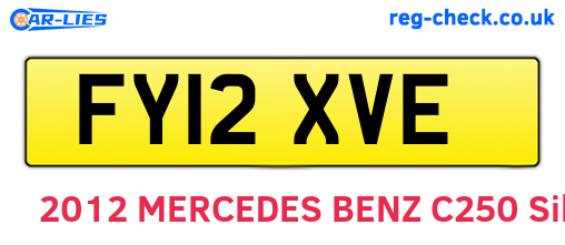 FY12XVE are the vehicle registration plates.