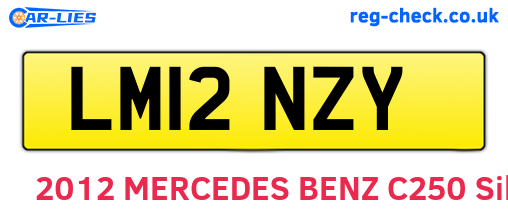 LM12NZY are the vehicle registration plates.