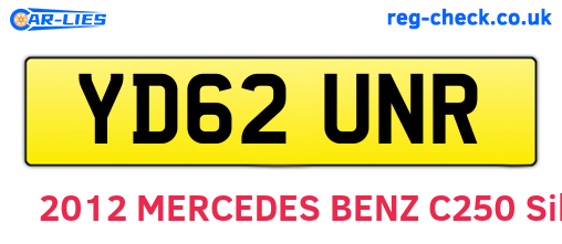 YD62UNR are the vehicle registration plates.