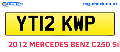 YT12KWP are the vehicle registration plates.