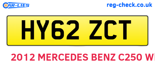 HY62ZCT are the vehicle registration plates.