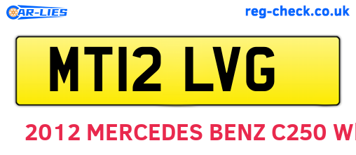 MT12LVG are the vehicle registration plates.
