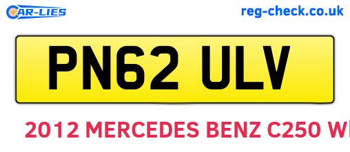 PN62ULV are the vehicle registration plates.