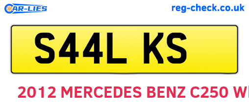 S44LKS are the vehicle registration plates.