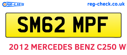 SM62MPF are the vehicle registration plates.