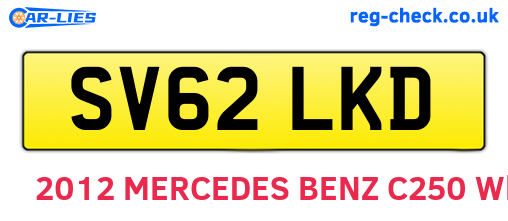 SV62LKD are the vehicle registration plates.