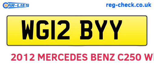 WG12BYY are the vehicle registration plates.