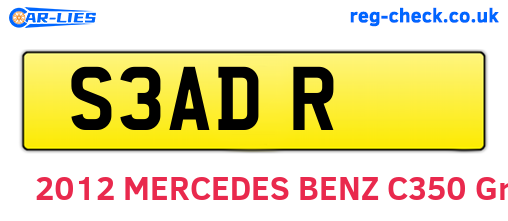 S3ADR are the vehicle registration plates.