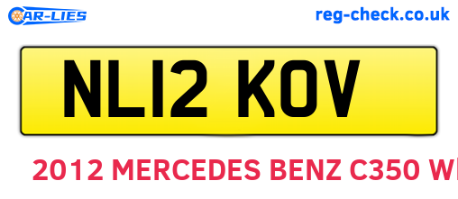 NL12KOV are the vehicle registration plates.