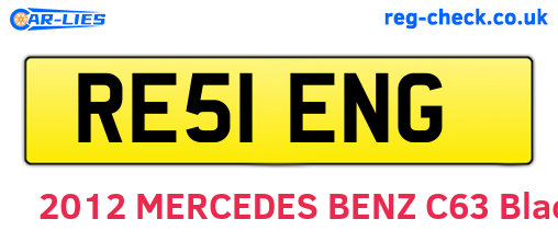 RE51ENG are the vehicle registration plates.