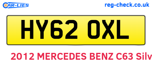 HY62OXL are the vehicle registration plates.