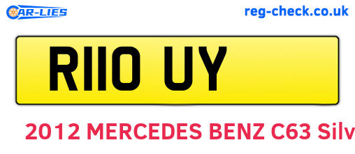 R11OUY are the vehicle registration plates.